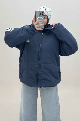 کاپشن اسکیمویی نوار دار