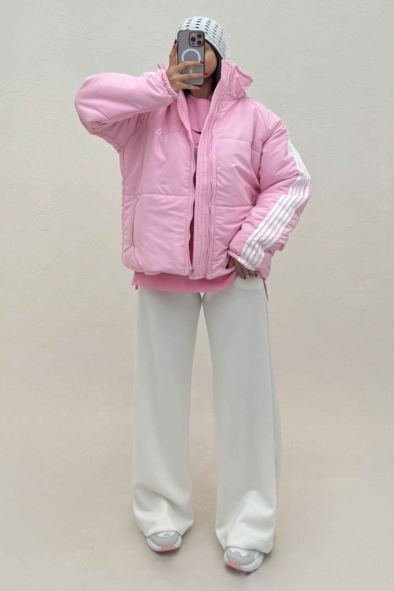 کاپشن اسکیمویی نوار دار