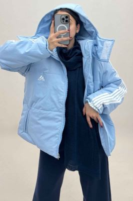 کاپشن اسکیمویی نوار دار