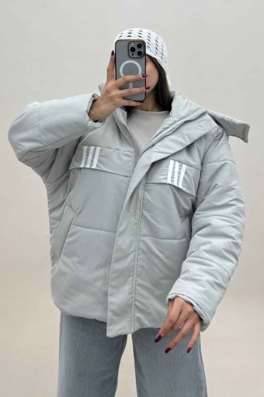 کاپشن کلاه دار پشت بلند