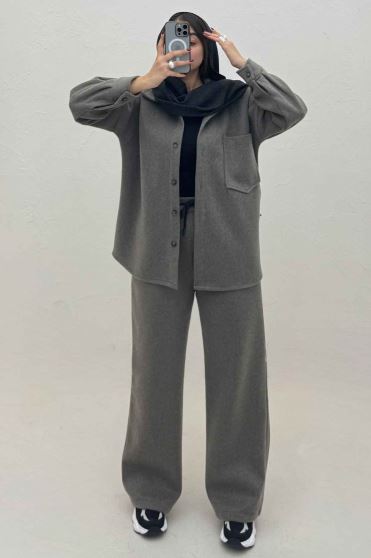 ست پالتو و شلوار تک جیب روناک