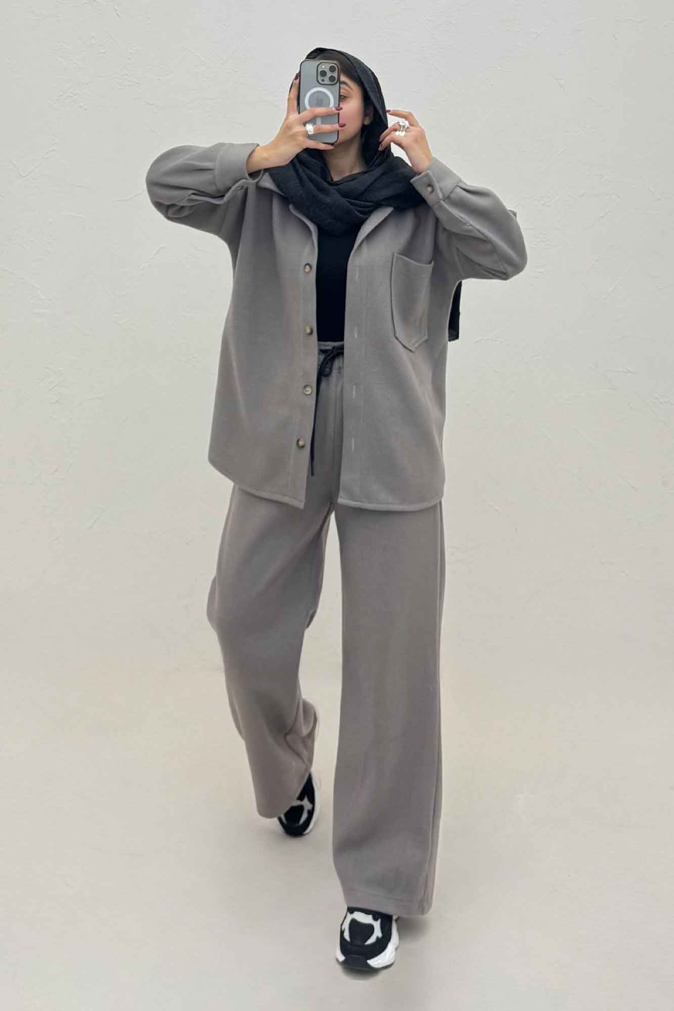 ست پالتو و شلوار تک جیب روناک