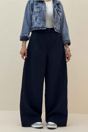 شلوار مازراتی پشت کش کمر پلدار