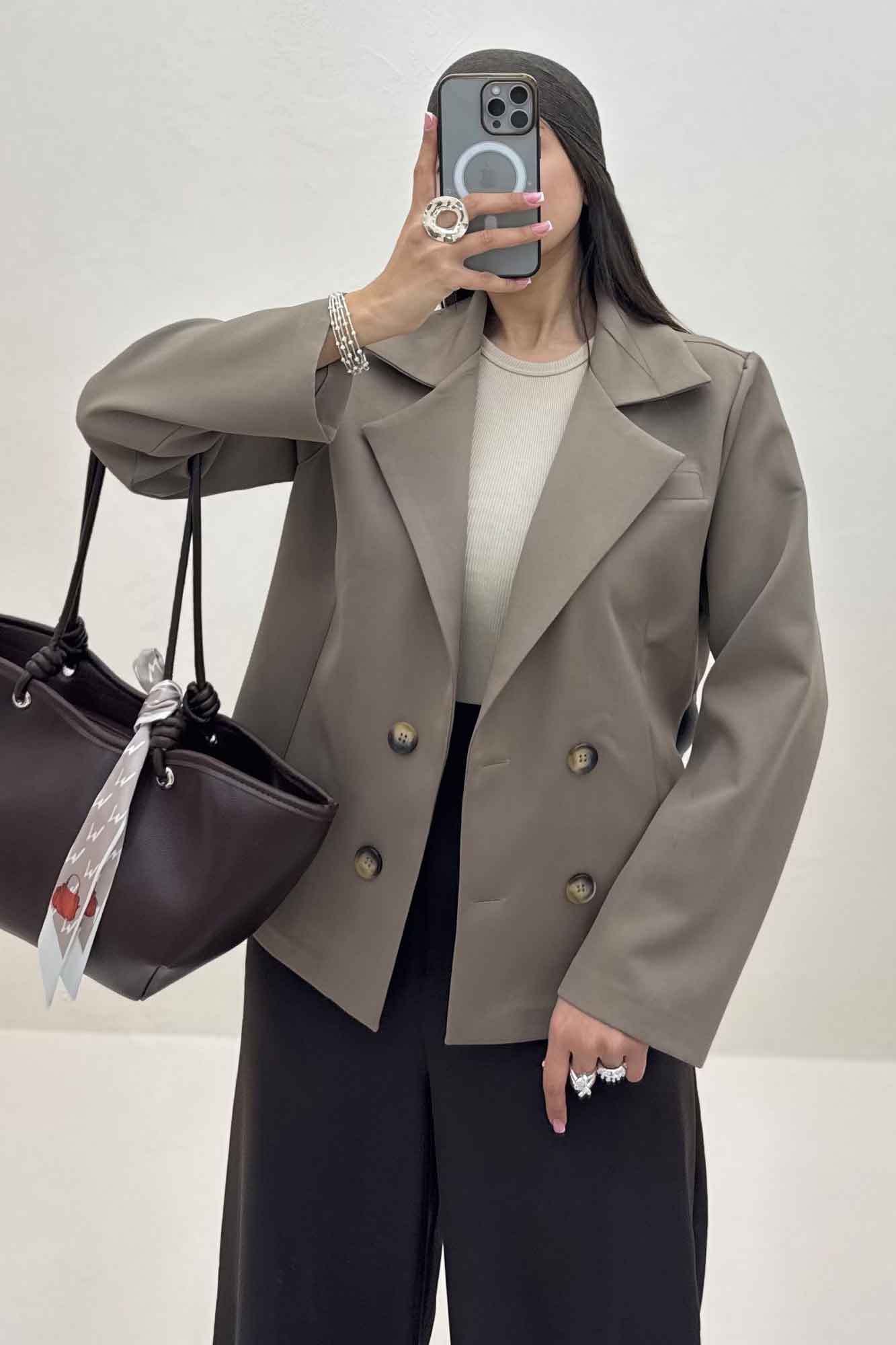 کت مازراتی کمر ساسون کاپوچینو