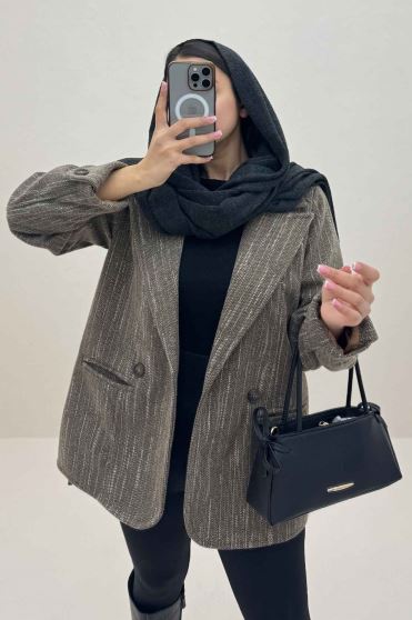 کت فوتر خط چین آستردار MORIN