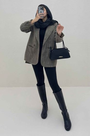 کت فوتر خط چین آستردار MORIN