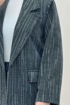 کت فوتر خط چین آستردار SANDRA