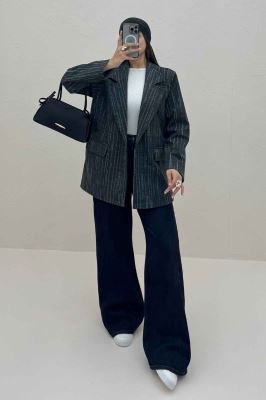 کت فوتر خط چین آستردار SANDRA