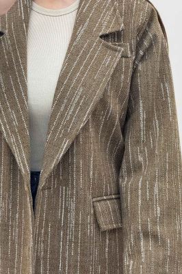 کت فوتر خط چین آستردار SANDRA