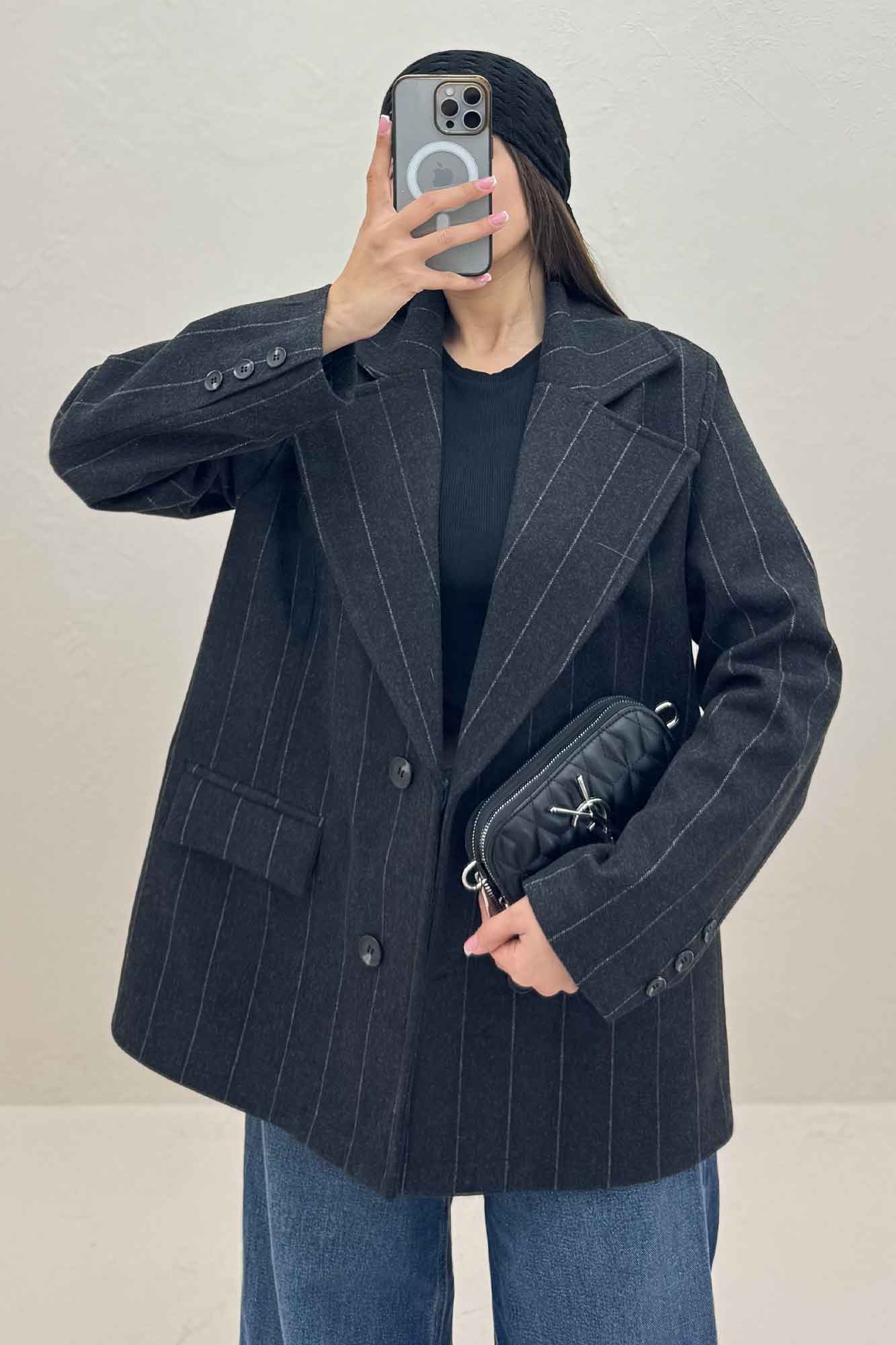 کت فوتر دیپلمات آستردار پشت چاکدار