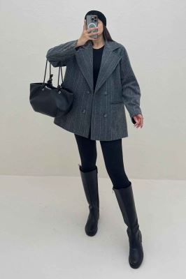 کت فوتر دیپلمات آستردار پشت چاکدار