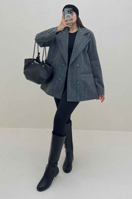 کت فوتر دیپلمات آستردار پشت چاکدار