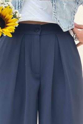 شلوار بگ پیله دار کرپ سان