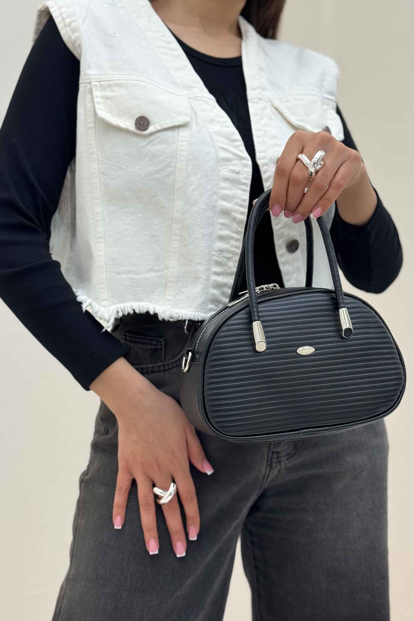 کیف دخترانه جا دسته دار چاپی 1943