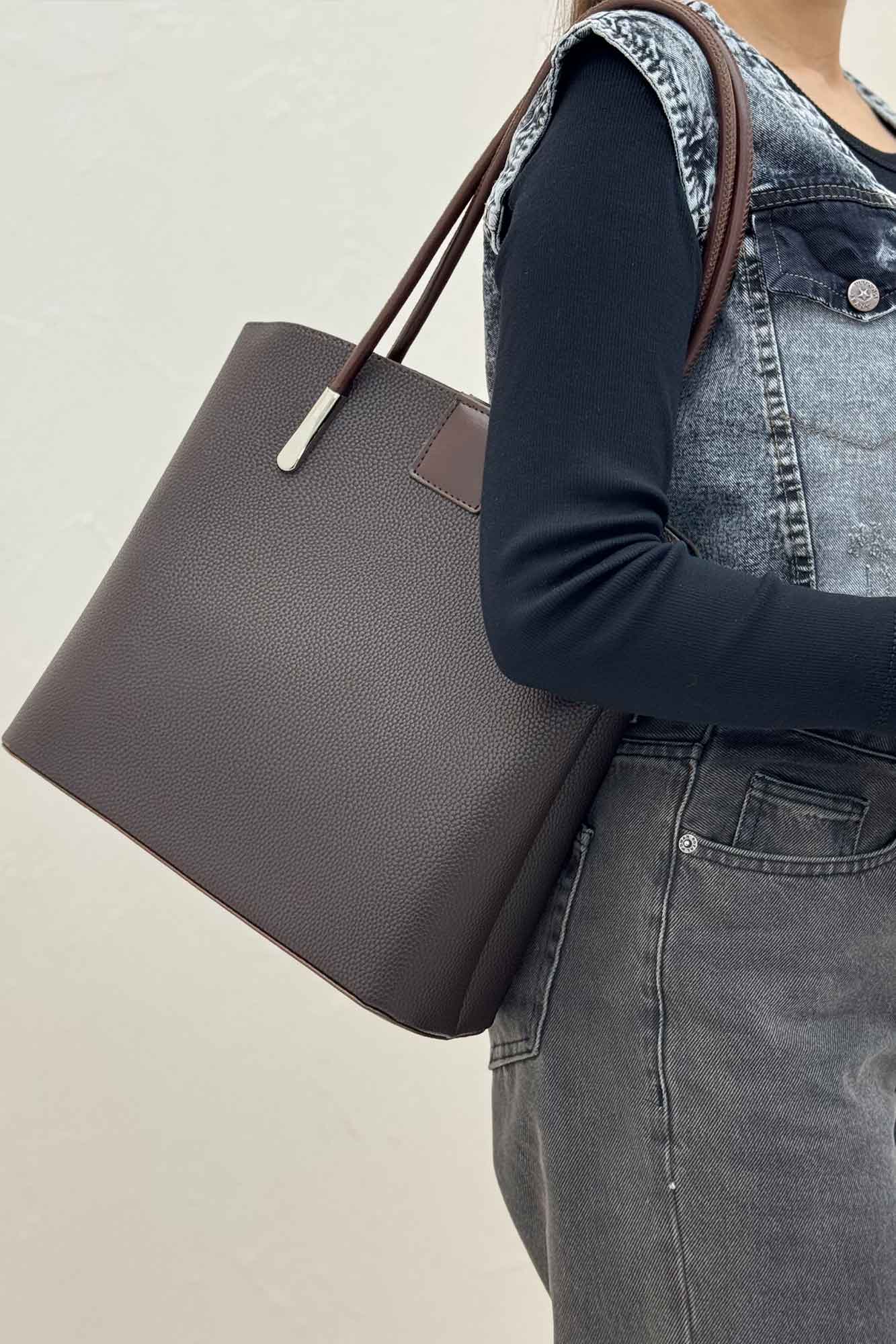 کیف زنانه جا دسته دار طنابی 4303