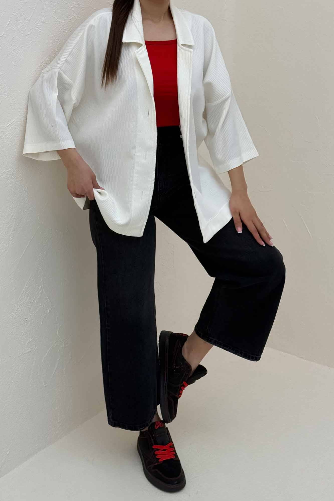 کت یقه شکاری آستین سه رب السا