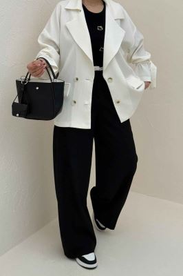 مانتو آستین بند دار ماگنولیا