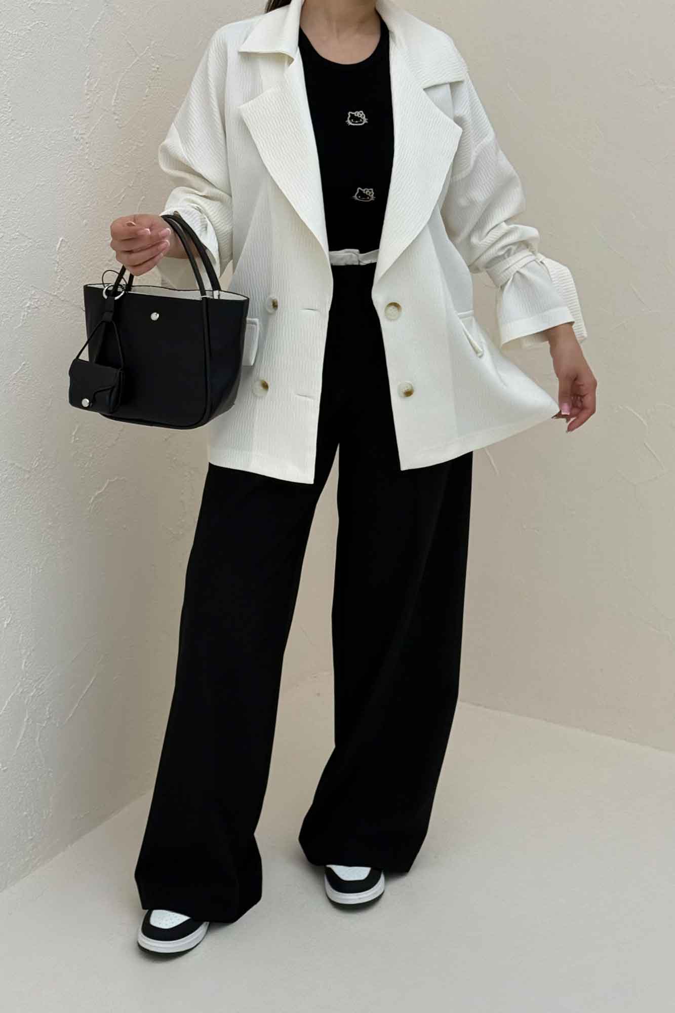 مانتو آستین بند دار ماگنولیا