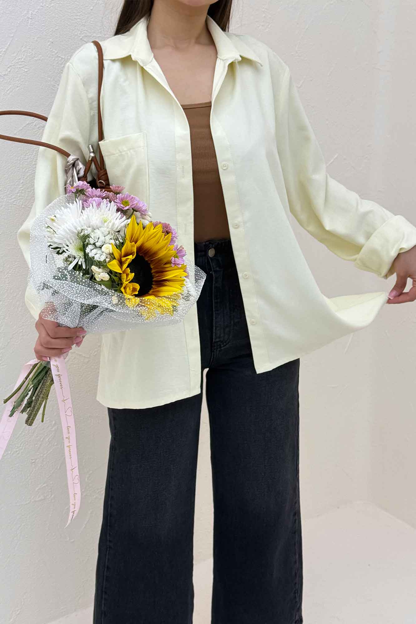 شومیز مانتویی تک جیب لاریسا