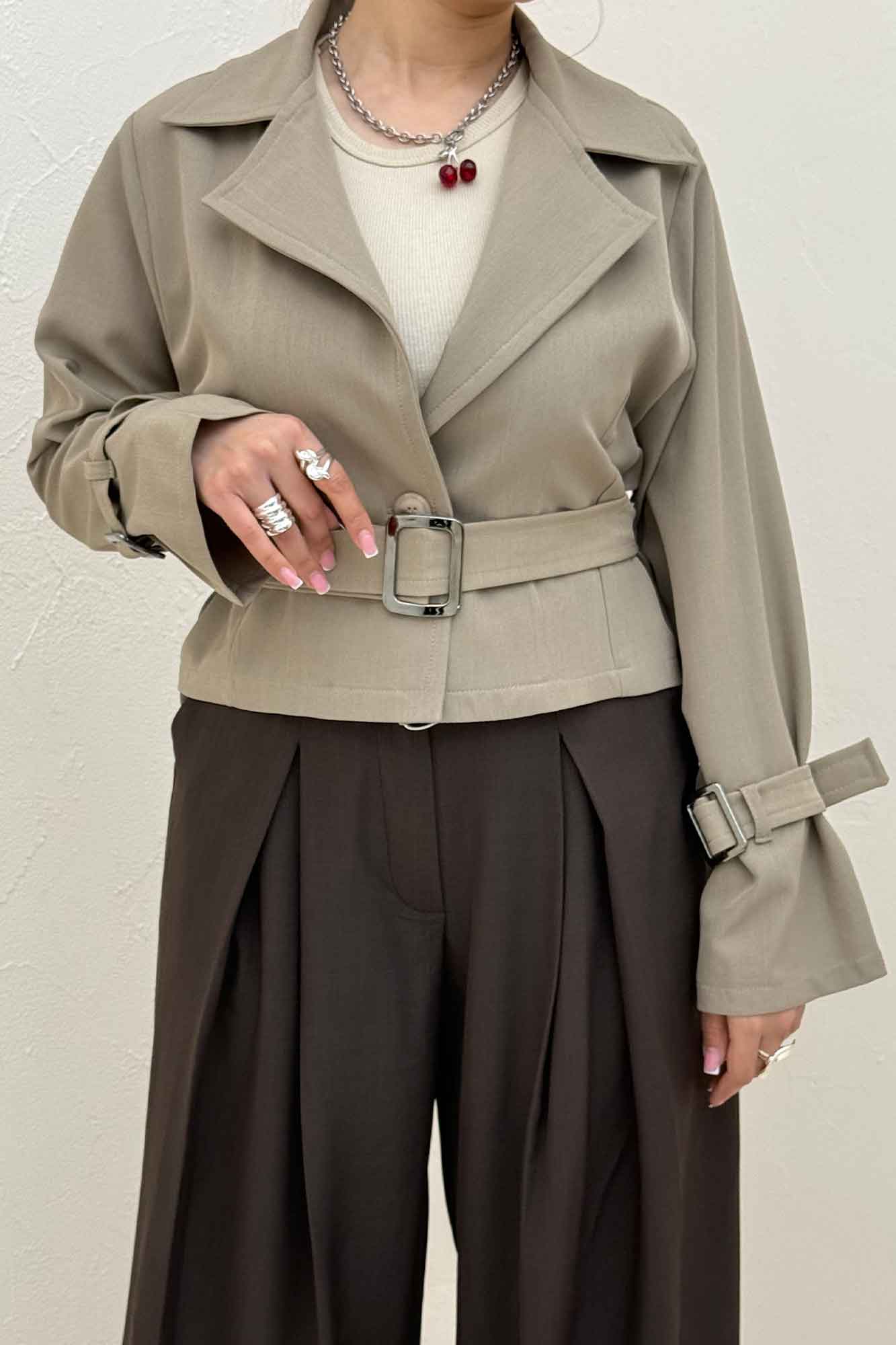 کراپ کت بزیاق آستین سگک