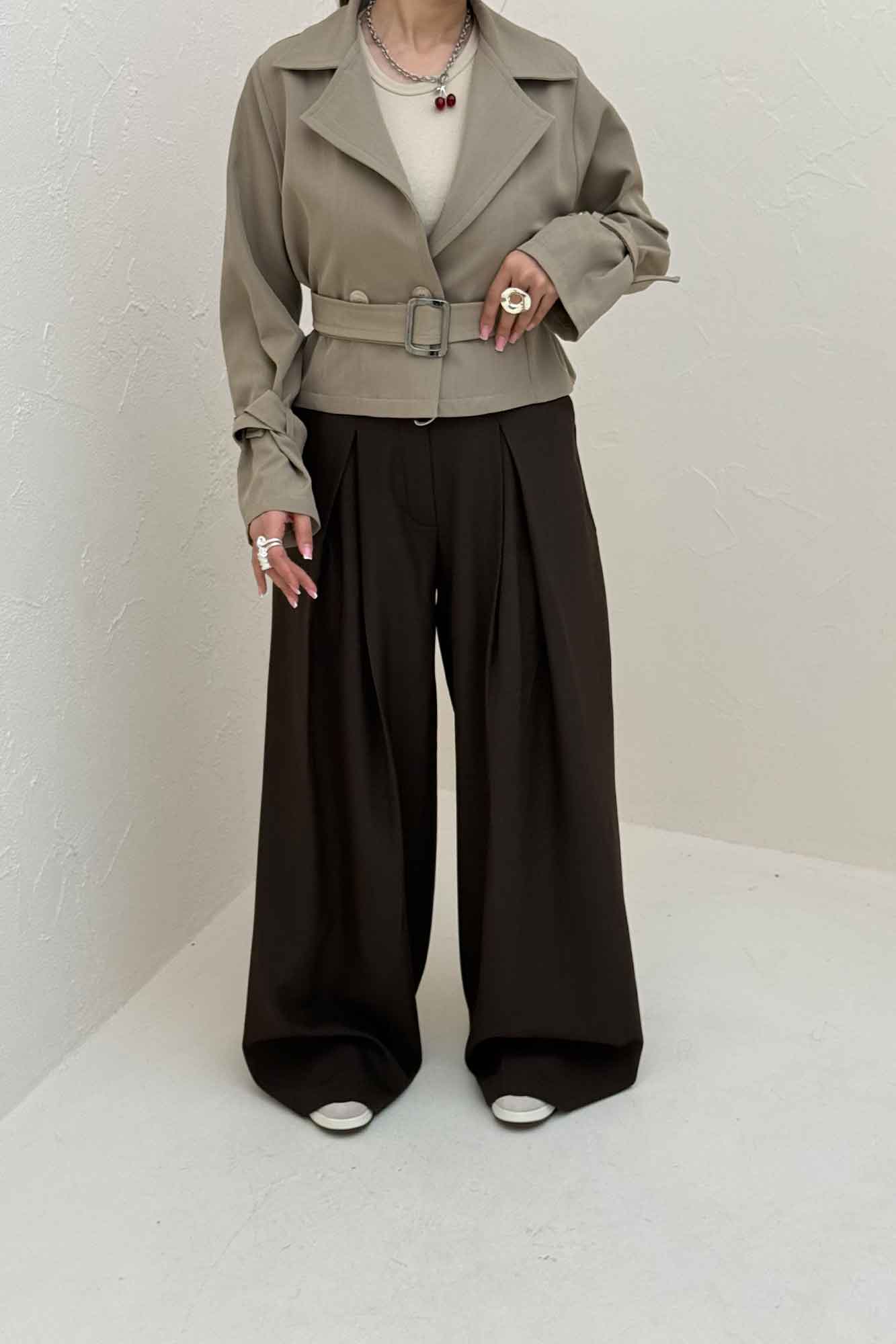 کراپ کت بزیاق آستین سگک