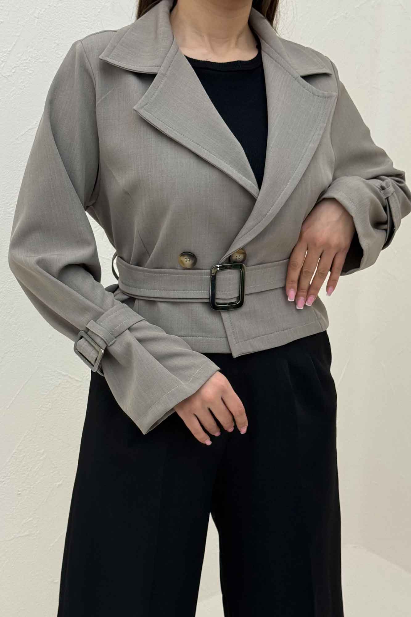 کراپ کت بزیاق آستین سگک