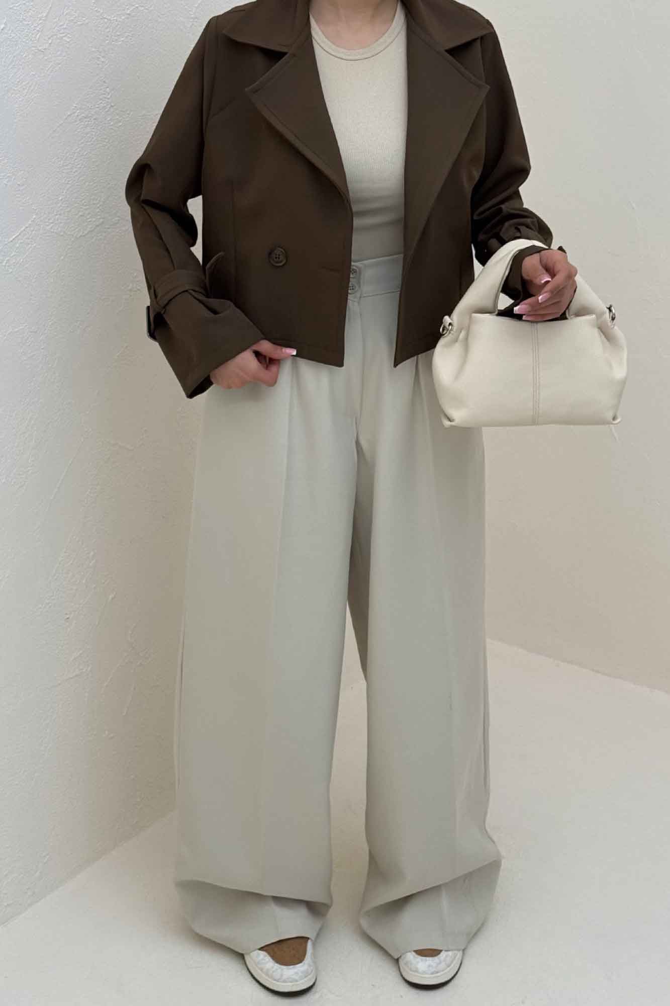 کراپ کت بزیاق آستین سگک