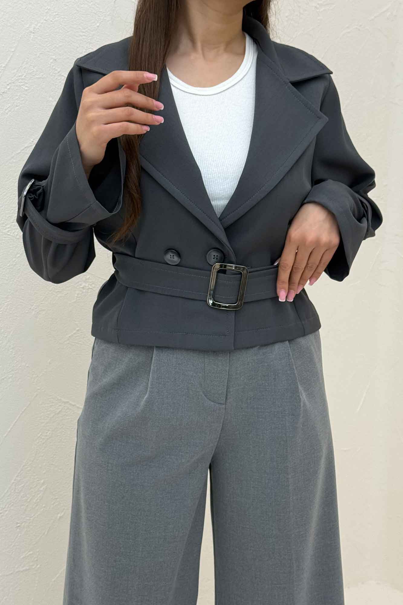 کراپ کت بزیاق آستین سگک