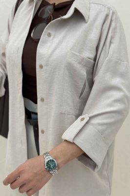 شومیز مانتویی آستین پاگن لاریسا