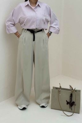 شومیز مانتویی آستین پاگن لاریسا