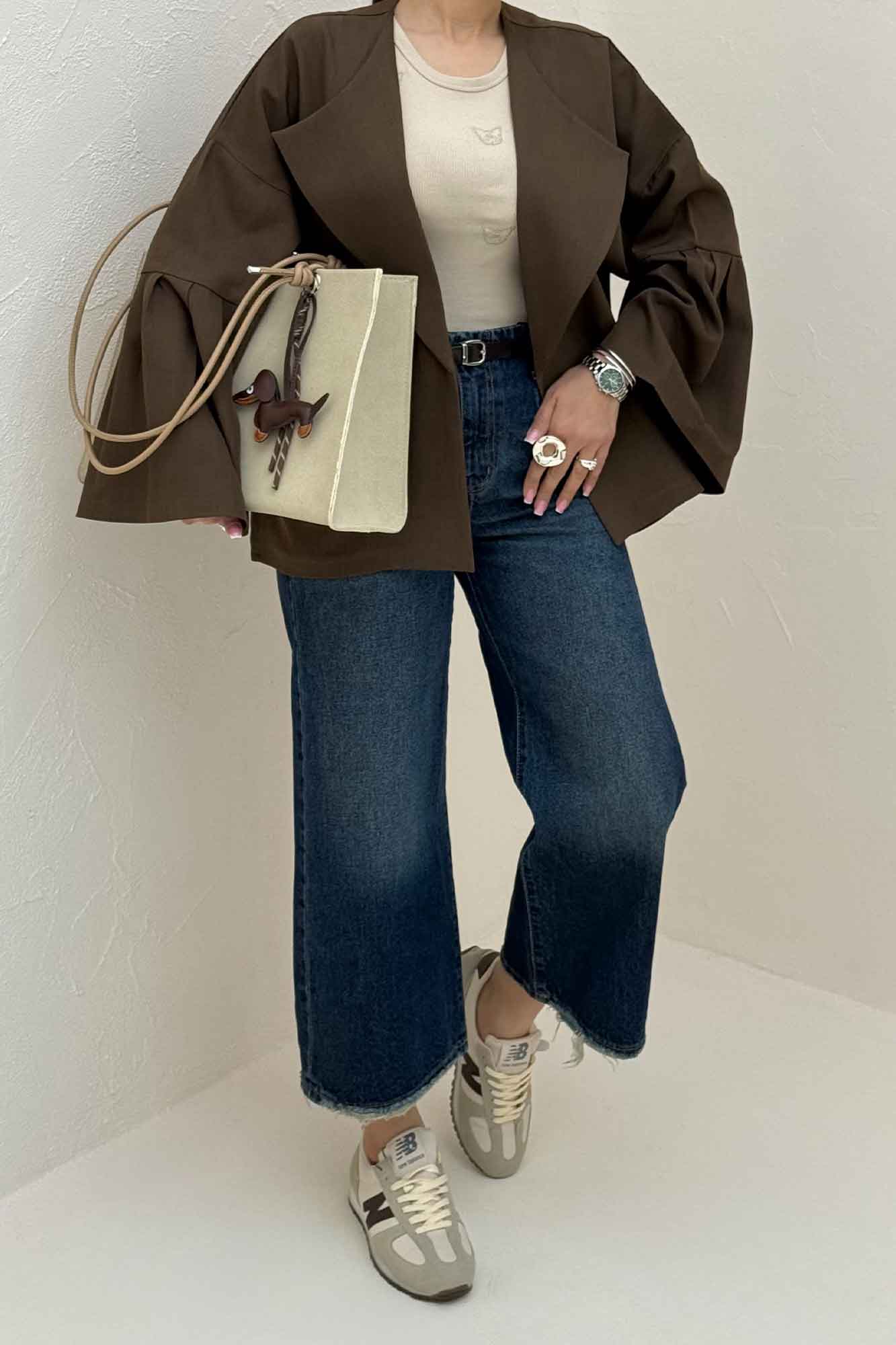 مانتو بزیاق آستین کلوش مادلین