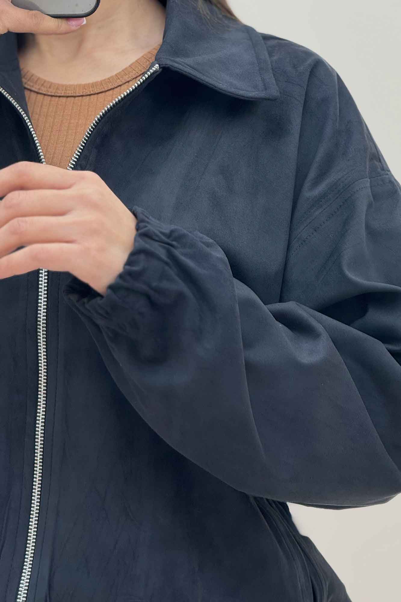 بامبر آستردار جیر زیپدار مچ کش