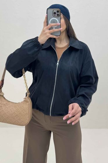 بامبر آستردار جیر زیپدار مچ کش