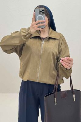 بامبر آستردار جیر زیپدار مچ کش