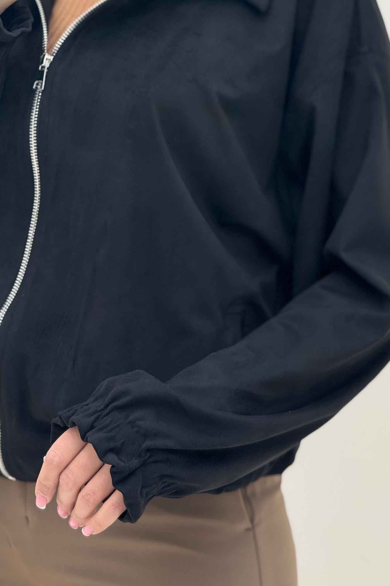 بامبر آستردار جیر زیپدار مچ کش