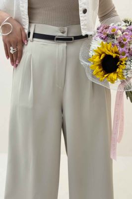 شلوار بگ کرپ سان دو دکمه