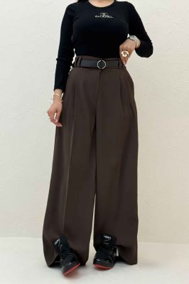 شلوار بگ کرپ سان دو دکمه