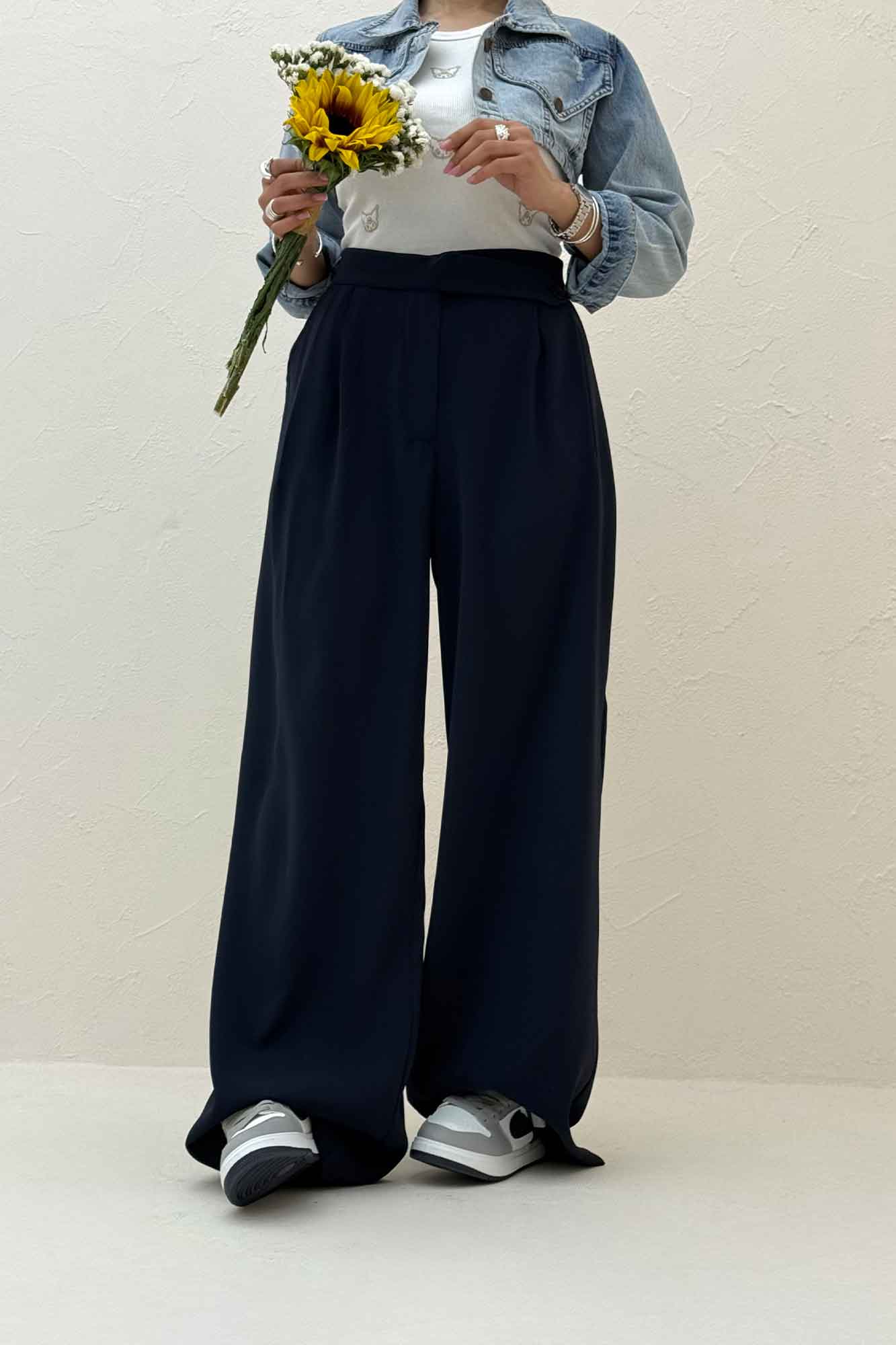 شلوار بگ کرپ سان SISI