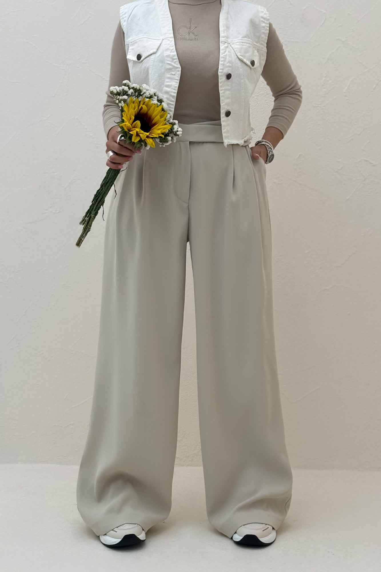 شلوار بگ کرپ سان SISI