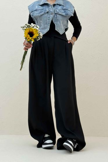 شلوار بگ کرپ سان SISI