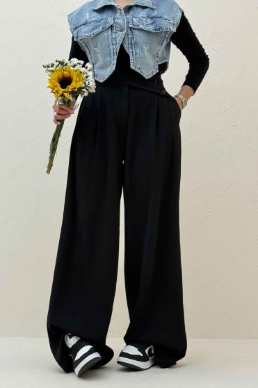 شلوار بگ کرپ سان SISI