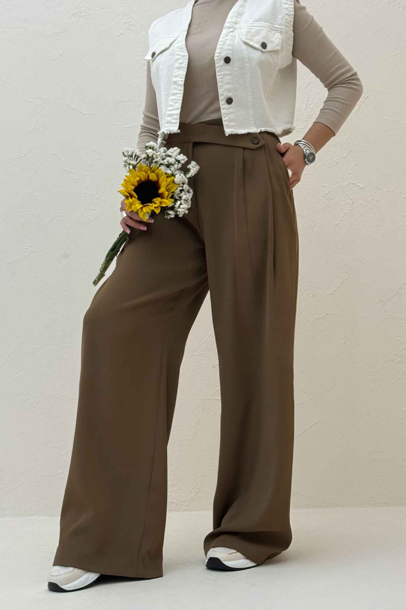 شلوار بگ کرپ سان SISI