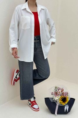 شومیز مانتویی اطلس کد 79