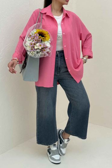 شومیز مانتویی اطلس کد 79