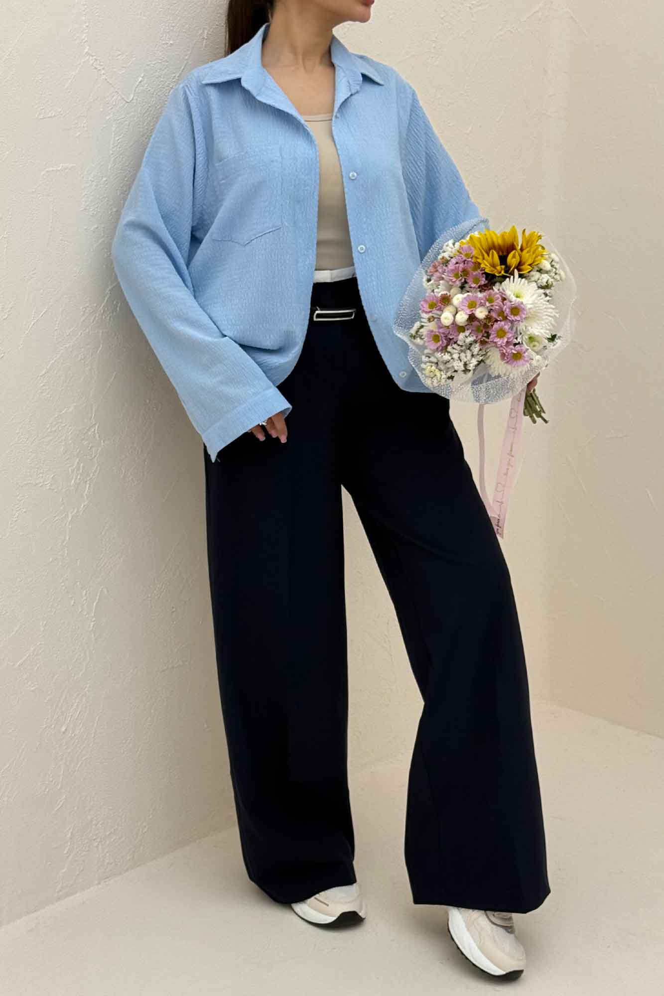 شومیز مانتویی اطلس کد 79