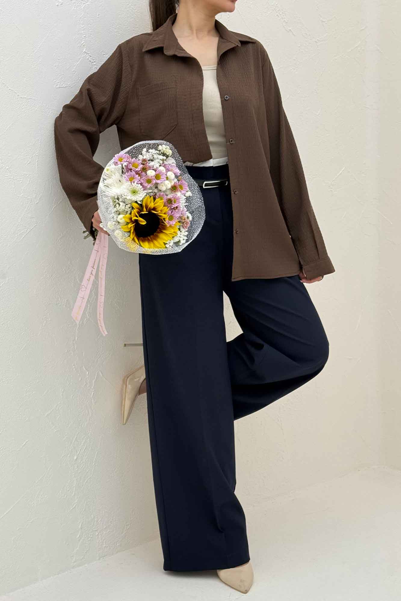 شومیز مانتویی اطلس کد 79