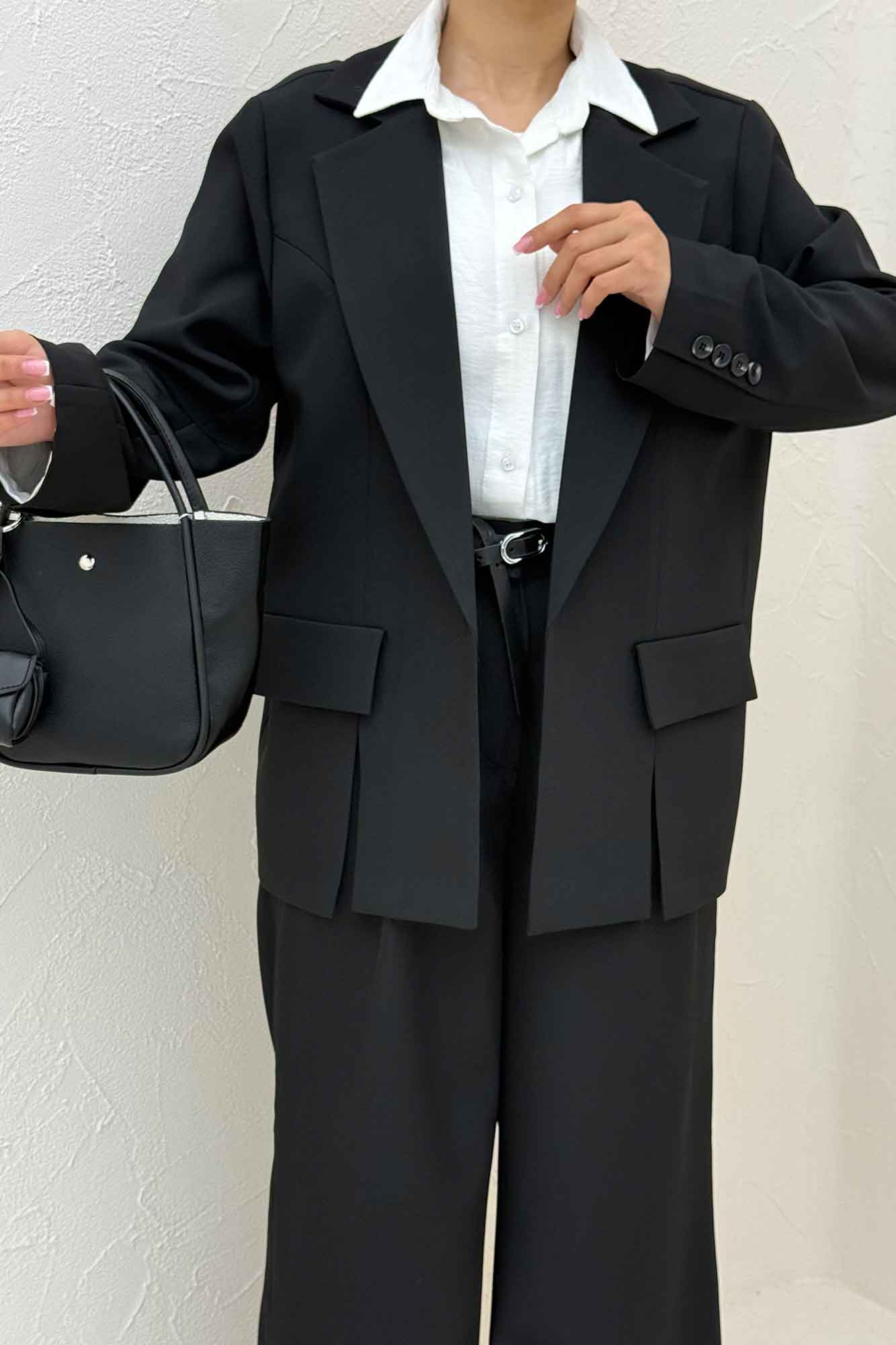 کت بزیاق جلو چاکدار مدل راژان