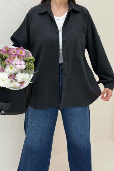 شومیز مانتویی بغل هلال لاریسا