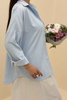 شومیز مانتویی بغل هلال لاریسا