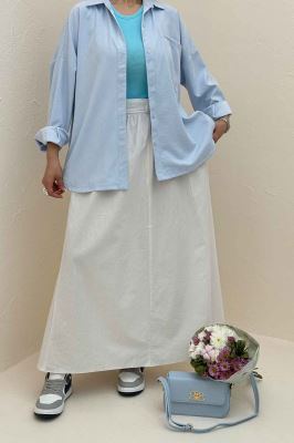 شومیز مانتویی بغل هلال لاریسا